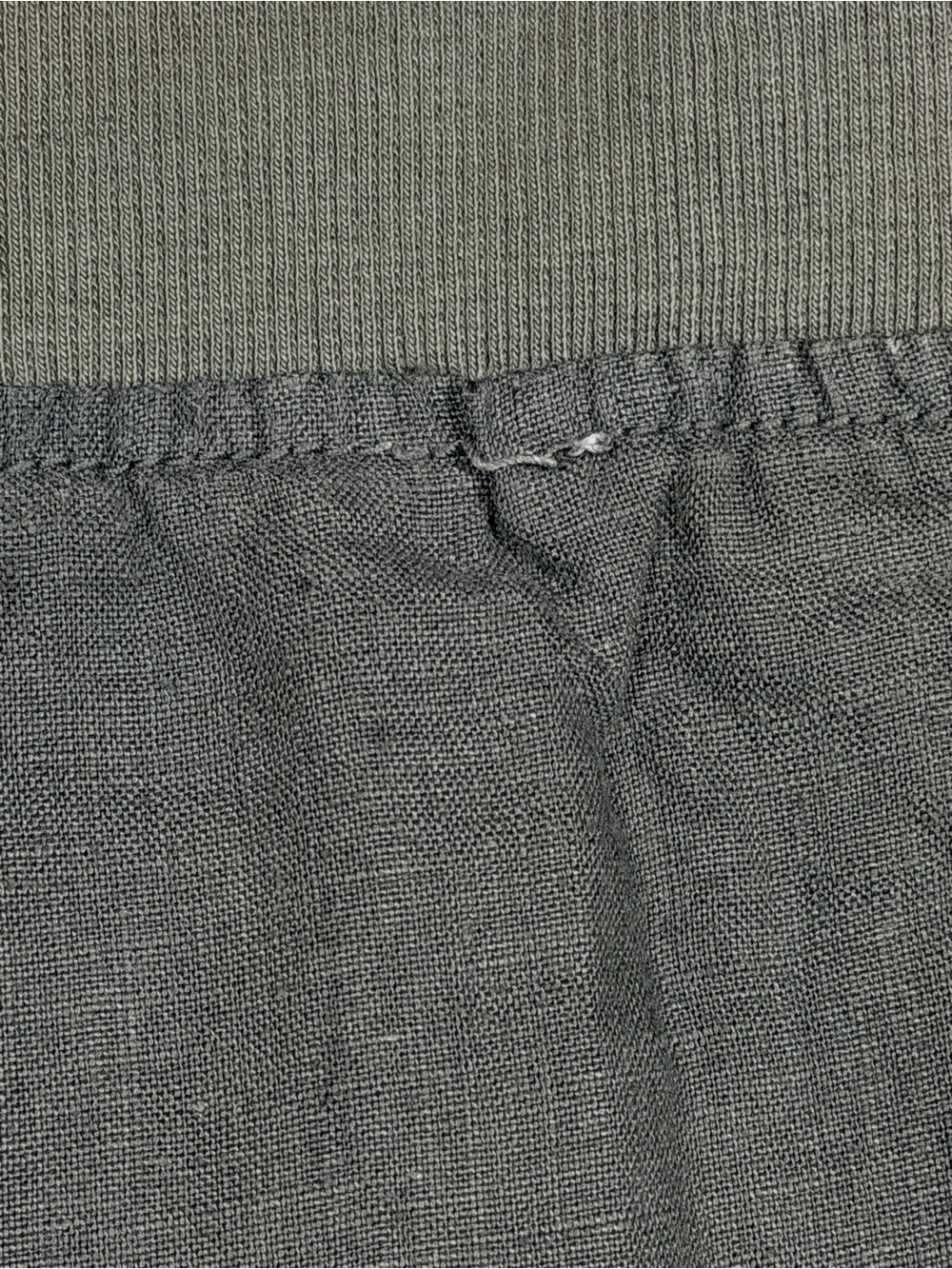 Athleta Seline Linen Mini Skirt Olive Green Drawstring Pockets Size 2 - Picture 8 of 10
